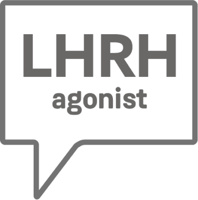 Speech bubble with the words "LHRH agonist"