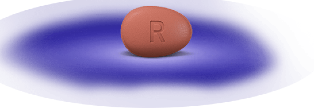 image showing one pill of ORGOVYX® (relugolix)